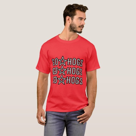 Ga Hogs T-shirt (Voorkant volledig)
