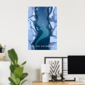 Ga IJszwemmen Reisposter Poster (Thuiskantoor)