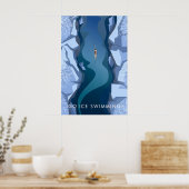 Ga IJszwemmen Reisposter Poster (Keuken)