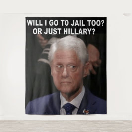 GA IK OOK NAAR DE GEVANGENIS? OF ALLEEN HILLARY? WANDKLEED