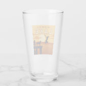 Ga in een meer springen glas (Achterkant)