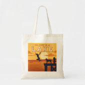 Ga in een meer springen tote bag (Voorkant)