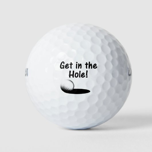 Ga in het gat golfballen (Voorkant)