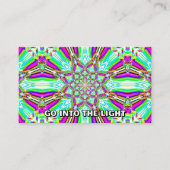 GA IN HET LICHT (je mag de woorden veranderen) Visitekaartje (Voorkant)