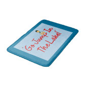 "Ga in het meer springen!" Badmat (Gekanteld)