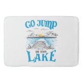 Ga in het meer springen badmat (Voorkant)