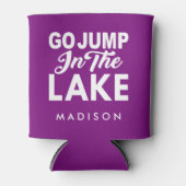 Ga in het meer springen blikjeskoeler (Voorkant)