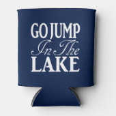 Ga in het meer springen blikjeskoeler (Voorkant)