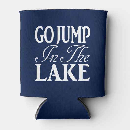 Ga in het meer springen blikjeskoeler (Voorkant)