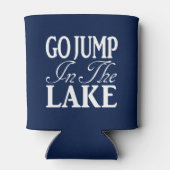 Ga in het meer springen blikjeskoeler (Achterkant)