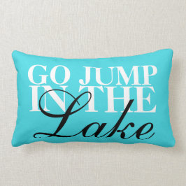 "Ga in het meer springen" lumbale kussen