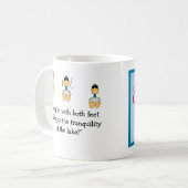 Ga in het meer springen. mok (Voorkant links)