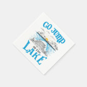 Ga in het meer springen servet (Hoek)