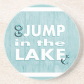 Ga in het Onderzetter Dersty Drink in Blue springe (Voorkant)