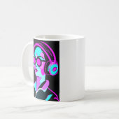Ga in je groef | Psychedelische kunst Koffiemok (Voorkant links)