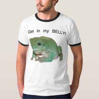 Ga in mijn BELLY! - Kikker van de witte boom T-shirt