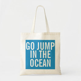 Ga in Ocean Blue en White Weekender springen Tote Bag