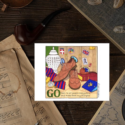 Ga! Inspirerend Briefkaart