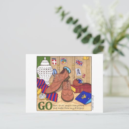 Ga! Inspirerend Briefkaart (Staand voorkant)