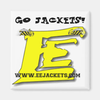 'GA JASSEN!' Magneet met eejackets.com website lo