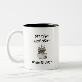 Ga je best doen met Christus of je bent gistende M Tweekleurige Koffiemok