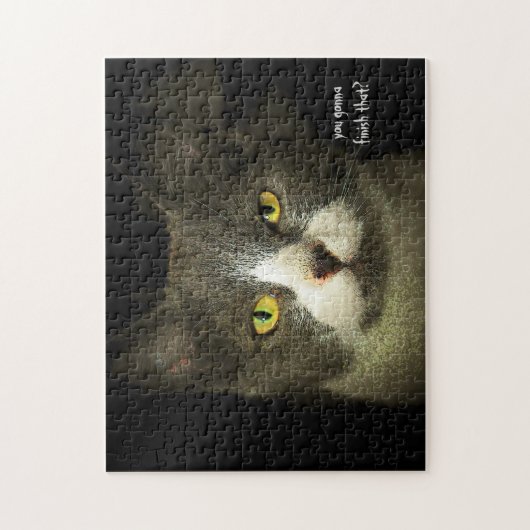 Ga je dat afmaken? Cat Meme-sjabloon Legpuzzel (Verticaal)