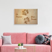 Ga je droomschilderingen ontdekken canvas afdruk (Insitu (Woonkamer))