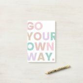 Ga Je Eigen Weg Post-it® Notes (Op bureau)