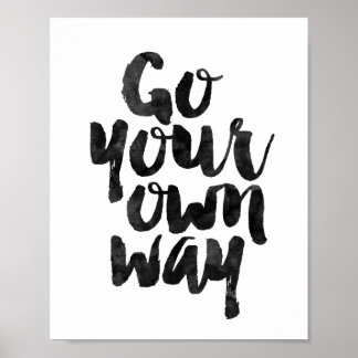 Ga je eigen weg poster