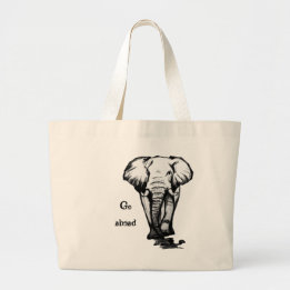 Ga je gang grote tote bag