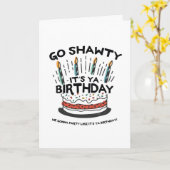 Ga je gang, het is jouw verjaardag kaart (Gele Bloem)