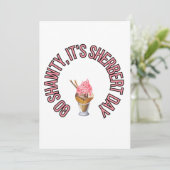 Ga je gang, het is Sherbert-dag Kaart (Staand voorkant)