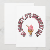 Ga je gang, het is Sherbert-dag Kaart (Voorkant / Achterkant)