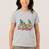 Ga je gang jonge kinder Tri-Blend shirt (Voorkant)