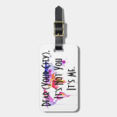 Ga je gang met je hemel! Aangepast Bagagelabel (Voorkant verticaal)