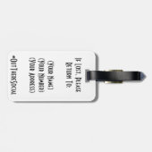 Ga je gang met je hemel! Aangepast Bagagelabel (Achterkant horizontaal)