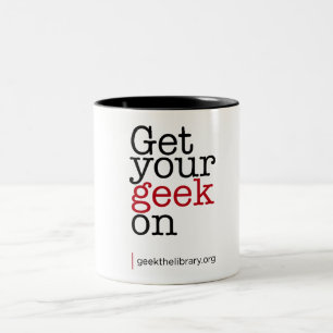 Ga je gang tweekleurige koffiemok