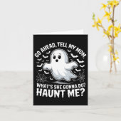 Ga je gang vertel mijn moeder achtervolgen me grap kaart (Gele Bloem)