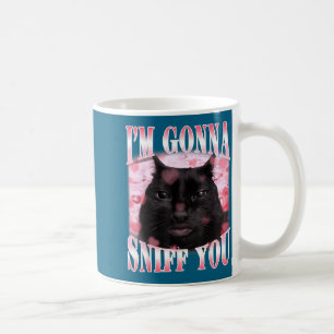 Ga je grappige brainrot stom kat meme afbeelding o koffiemok