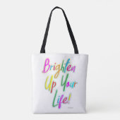 Ga je leven in een slogan verkorten tote bag (Achterkant)