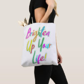 Ga je leven in een slogan verkorten tote bag (Dichtbij)