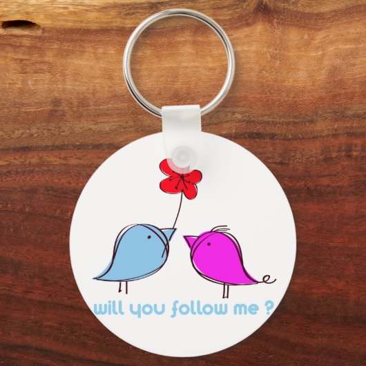 Ga je me volgen? sleutelhanger (Voorkant)