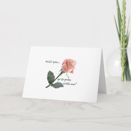 Ga je met me mee naar het bal? kaart (Voorkant)