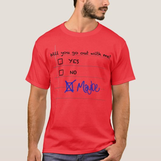 Ga je met me uit t-shirt (Voorkant)