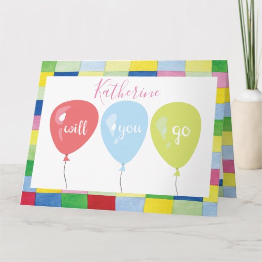 Ga je naar de promo? kaart (Voorkant)