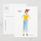 Ga je ooit schrijven, Briefkaart? Uitnodiging Briefkaart (Voorkant / Achterkant)