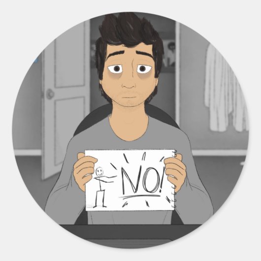 "Ga je ooit veranderen?" Ronde Sticker (Voorkant)