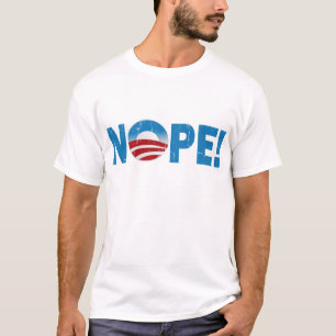 Ga je stemmen voor Obama? Nee. T-shirt