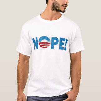 Ga je stemmen voor Obama? Nee. T-shirt
