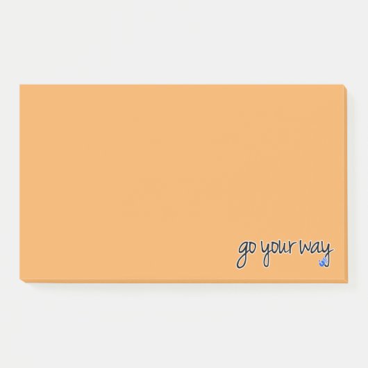 ga je weg na de aantekeningen post-it® notes (Voorkant)